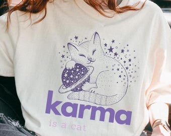 Karma ist ein Katzen-T-Shirt für Erwachsene