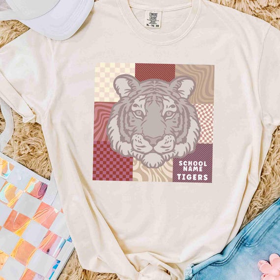 Checkered Game Day Maroon Tee Checkered Game Day Maroon Tee