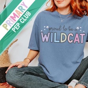 Customized School Spirit Shirt, Wildcat School Spirit Shirt, Wildcat Teacher Shirt, Proud to be a Wildcat, School Spirit Shirt, Teacher Tee
