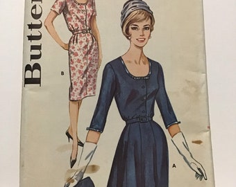 1960 Strapless or Sleeveless Flared Dress Vintage Pattern McCalls 5742 Bust 33 Size 13