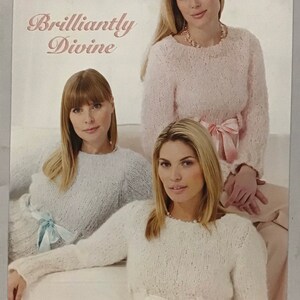 Patons Brilliantly Divine Strick- und Häkelmuster Pullover Cardigan Poncho - 4 Designs