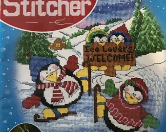The Cross Stitcher Magazine Pattern 24 Magical Winter - Twas the Night Before Christmas Santa’s Penguins Angels Merry Christmas