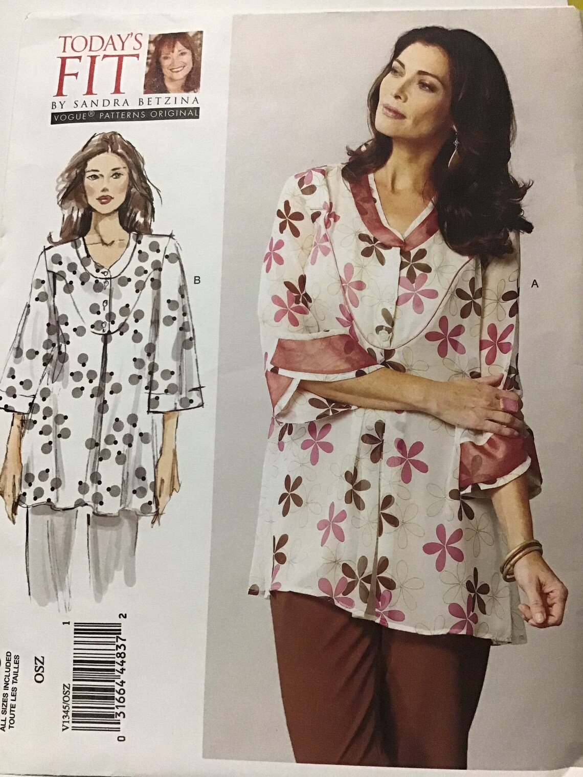 Sewing Pattern Vogue 1345 Sandra Betzina Women's Etsy