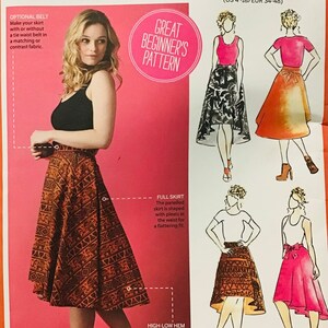 Sewing Pattern The Selena Skirt - Size 6-8-10-12-14-16-18-20 - Uncut FF