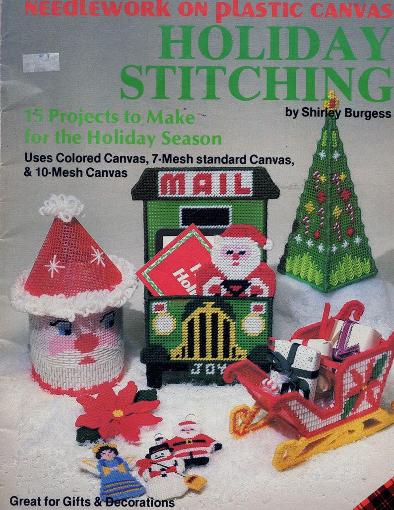 Welcome Santa Christmas Plastic Canvas Cross Stitch Chart Pattern Dick Martin
