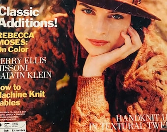 Vogue Knitting International Magazine Muster Herbst 1989 34 Designs Pullover