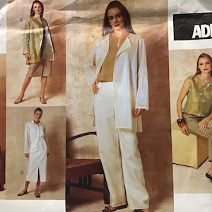 Sewing Pattern Vogue 2409 Adri Women’s Jacket, Shirt, Dress Top Skirt and Pants - Size 6-8-10 Bust 30.5-31.5-32.5” - Uncut FF