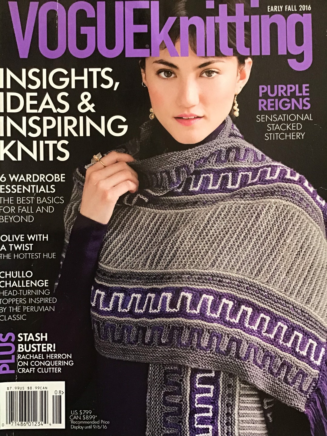 Vogue Knitting International Magazine Early Fall 2016 Women's Sweater