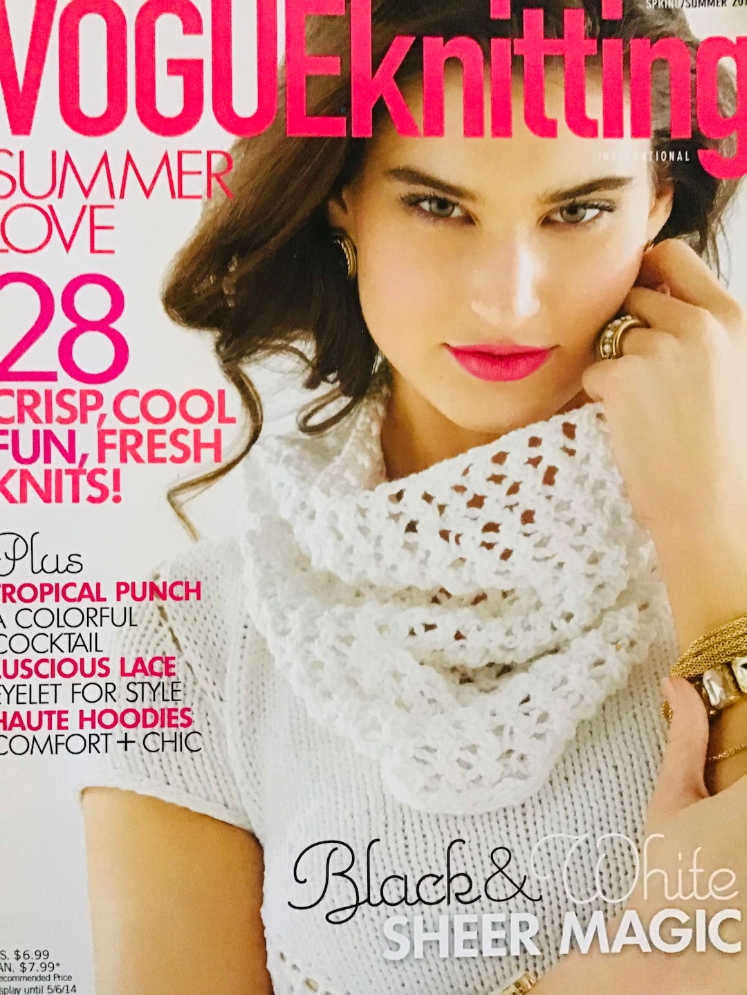 Vogue Knitting Pattern Magazine Spring Summer 2014 Women’s Sweater ...