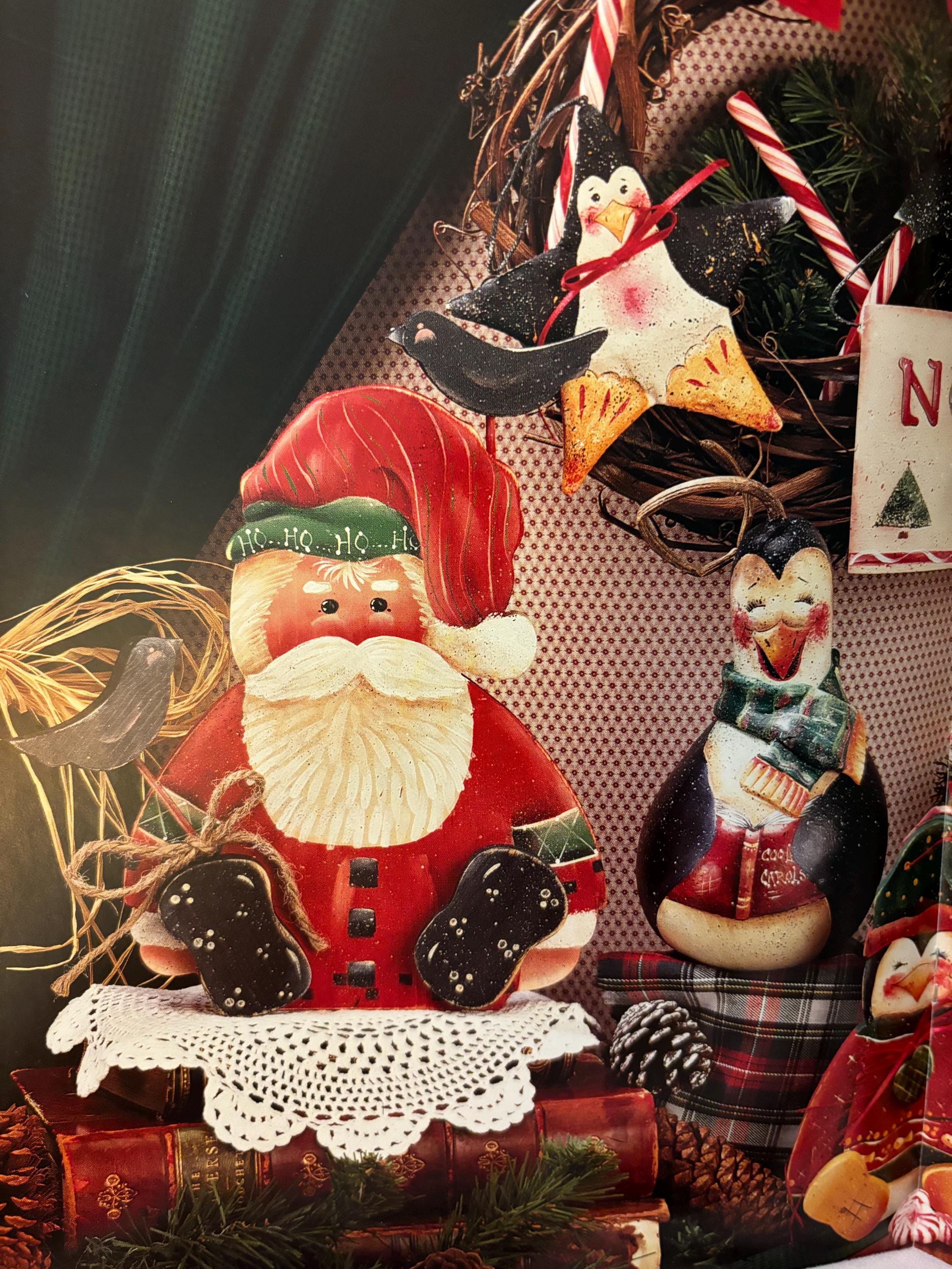 Tole Painting Book Pattern Snickerdoodles Christmas Santa Claus