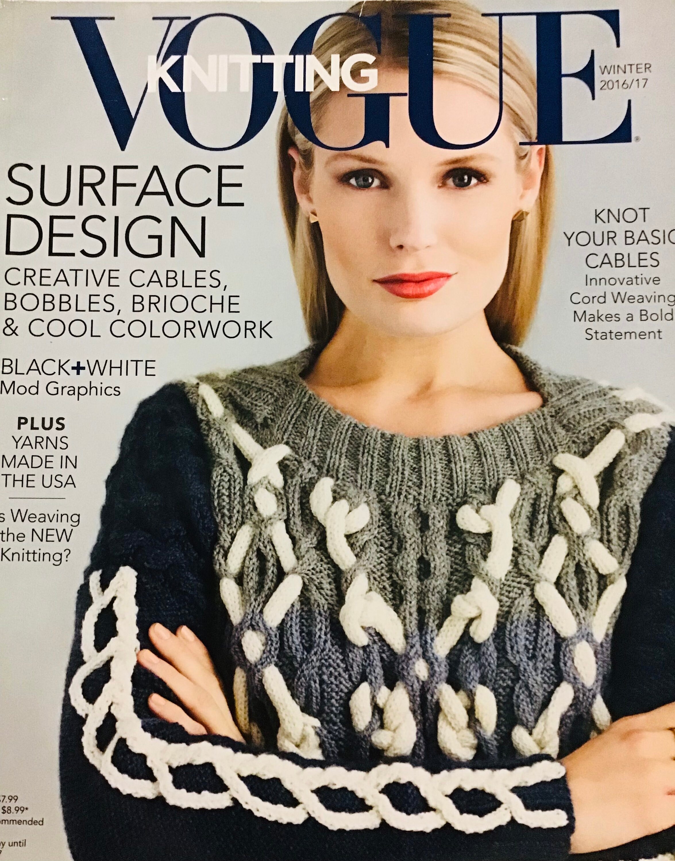 Vogue Knitting International Magazine Winter 2016/17 Women's