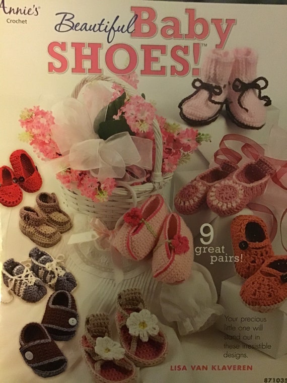 Crochet Pattern Annies Crochet Beautiful Baby Shoes 9 Etsy