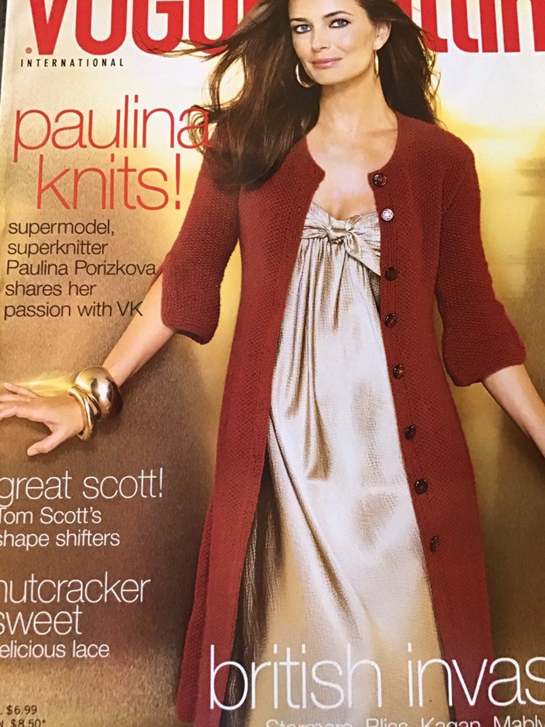 Vogue Knitting International Magazine Holiday 2007 Pull long Etsy France