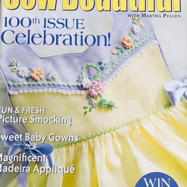 Sew Beautiful Magazine Pattern Martha Pullen May June 2005  - Girls’ Dress Pattern - 100th Issue