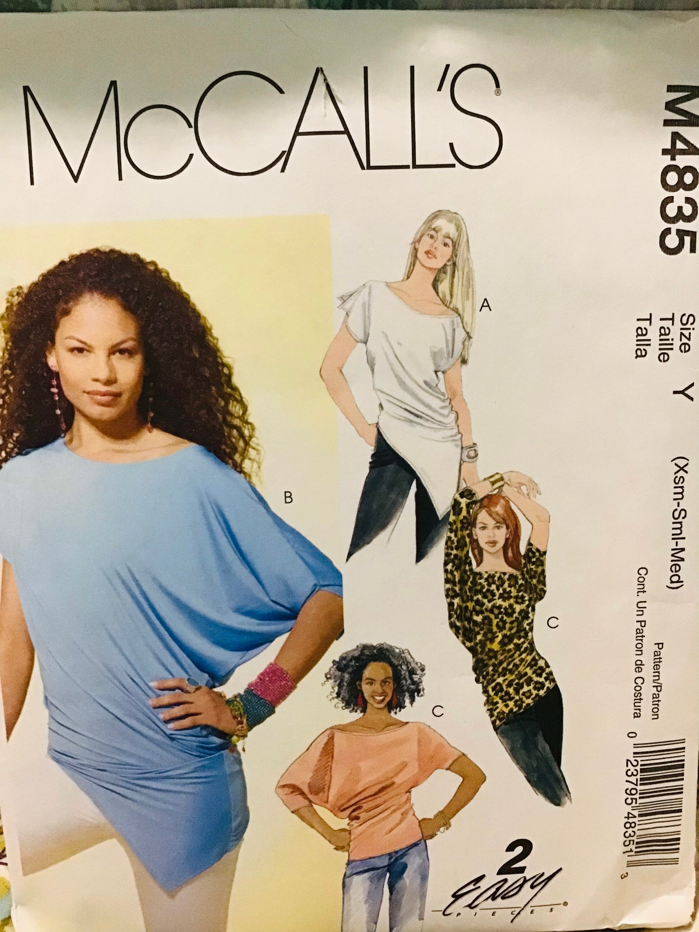 Sewing Pattern Mccalls 4835 Women's Loose-fitting Pullover