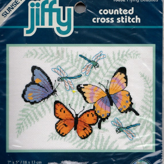 Sunset Pattern DIY Embroidery Package Stamped Cross Stitch Kits 11 Count