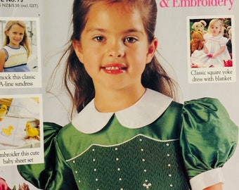 Australian Smocking & Embroidery Issue No. 75 2006 - Sewing Pattern Girl's Dress