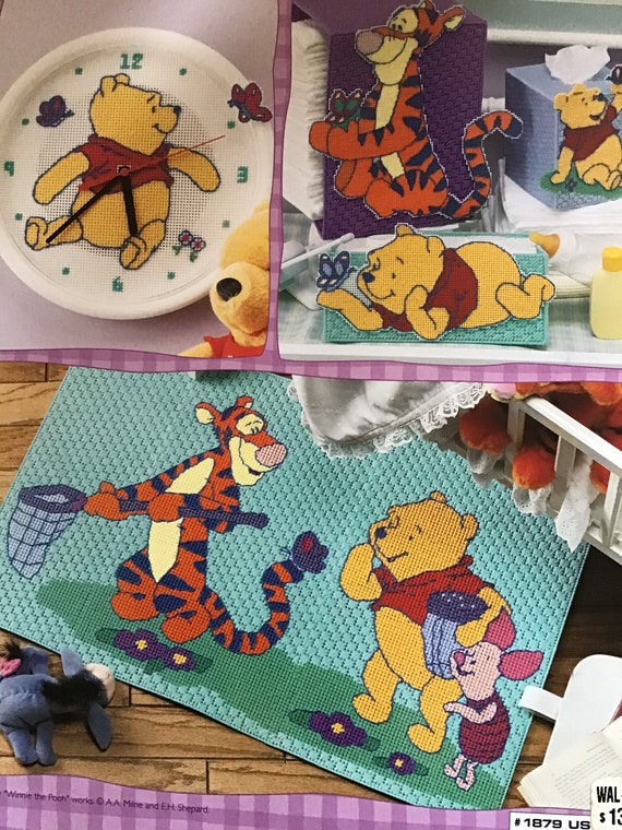 Winnie The Pooh- 11CT - 3 Strands Threads Printed Stamped - 40*55cm(Canvas)