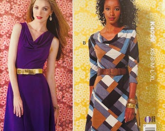 Sewing Pattern Kwik Sew 4026 Women's A-Lined Pullover Dress Sz. XS-S-M-L-XL (31.5-32.5")(34.-35.5")(37-38.5")(40-41.5")(43-45") Uncut