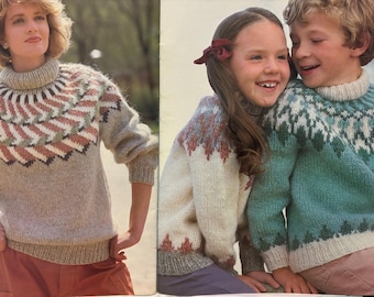 Knitting Pattern Sambland of Iceland Men’s Women’s Children’s Sweater -19 Designs