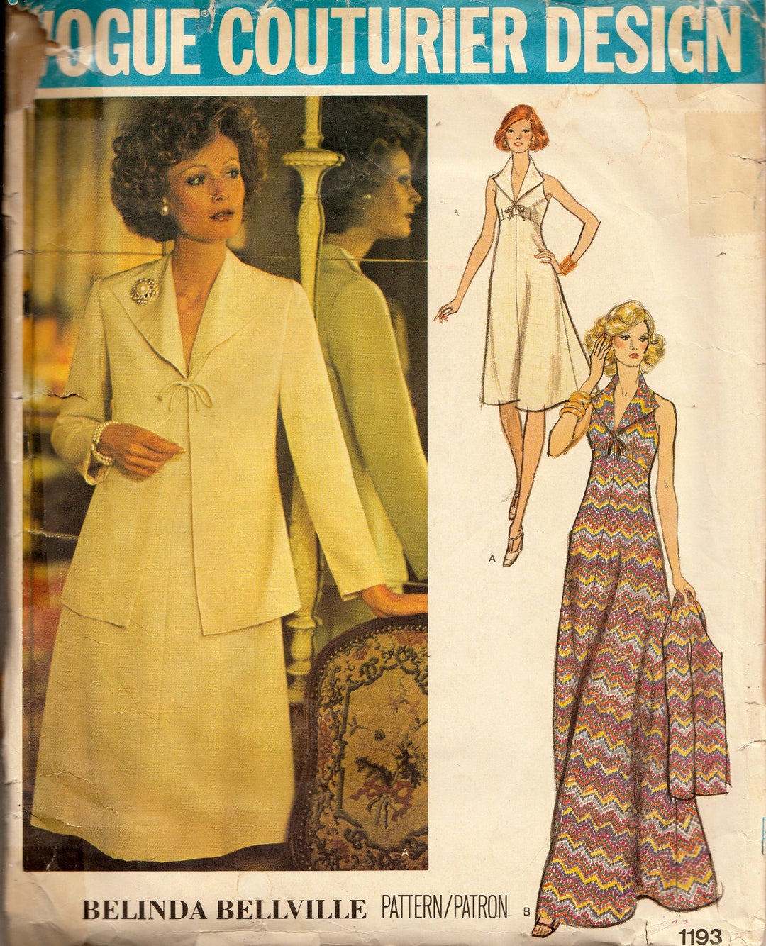 Sewing Pattern Vogue 1193 Couturier Design Belinda Bellville - Etsy