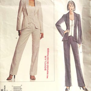 Sewing Pattern Vogue 2736 Guy Laroche Women’s Jacket and Pants -  Size 12-14-16 Bust 34-36-38” Uncut FF