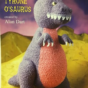 Sirdar Knitting Pattern Alan Dart 18” 46 cm Tyrone O’saurus Dinosaur - Actual Pattern - Not a PDF