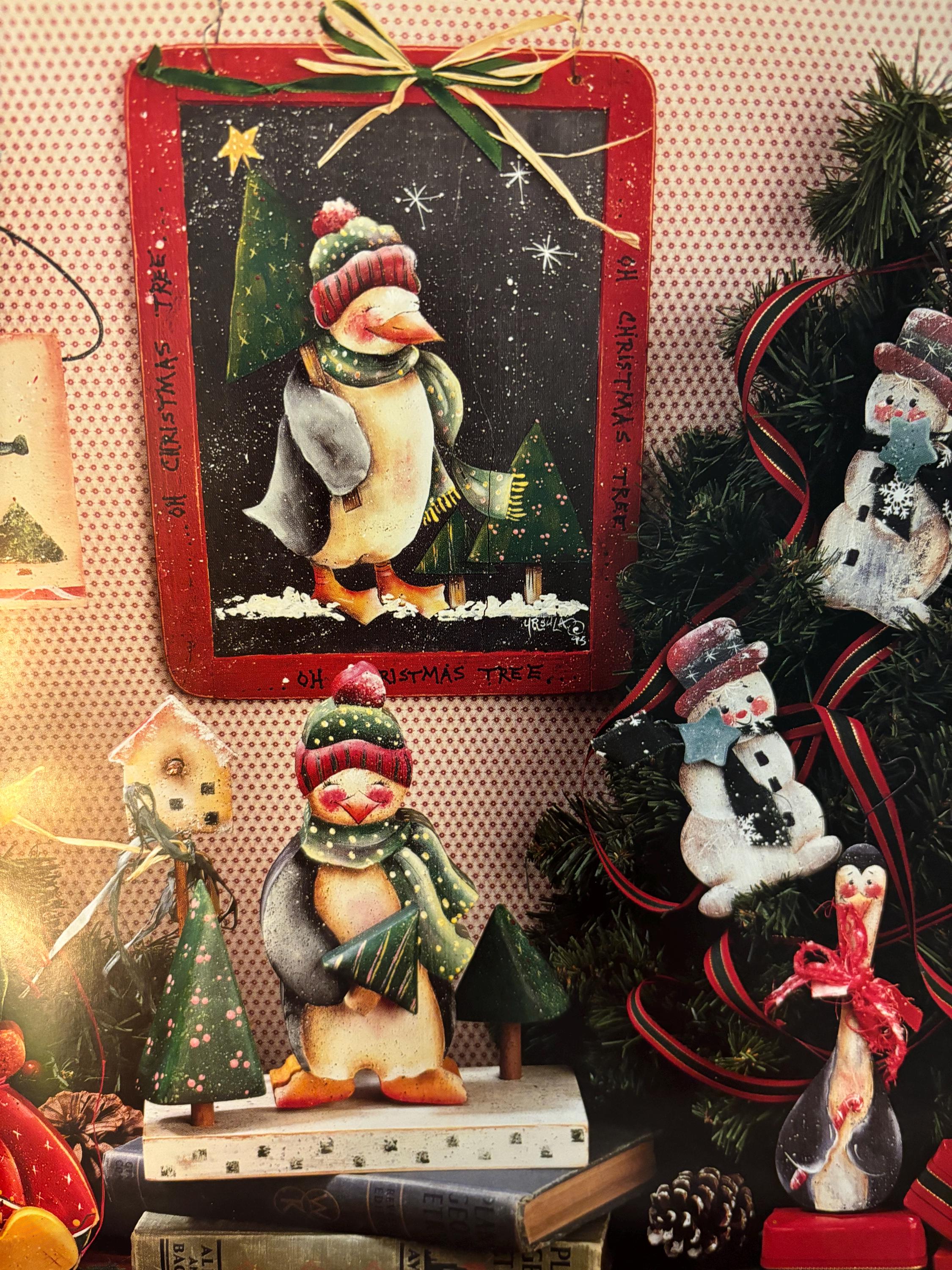 Tole Painting Book Pattern Snickerdoodles Christmas Santa Claus