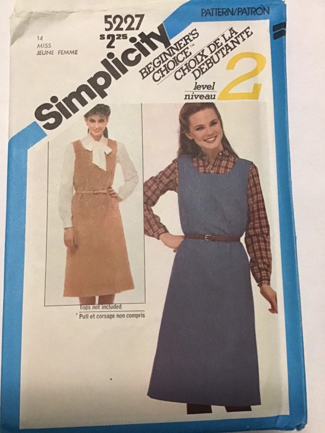Vintage 80s Sewing Pattern Simplicity 5227 Womens Slim Etsy