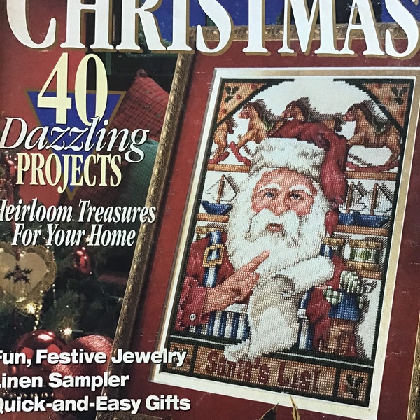 Cross Stitch Magazine Better Homes and Garden - Christmas Stocking - 40 Projects -1994 - Noel Holiday