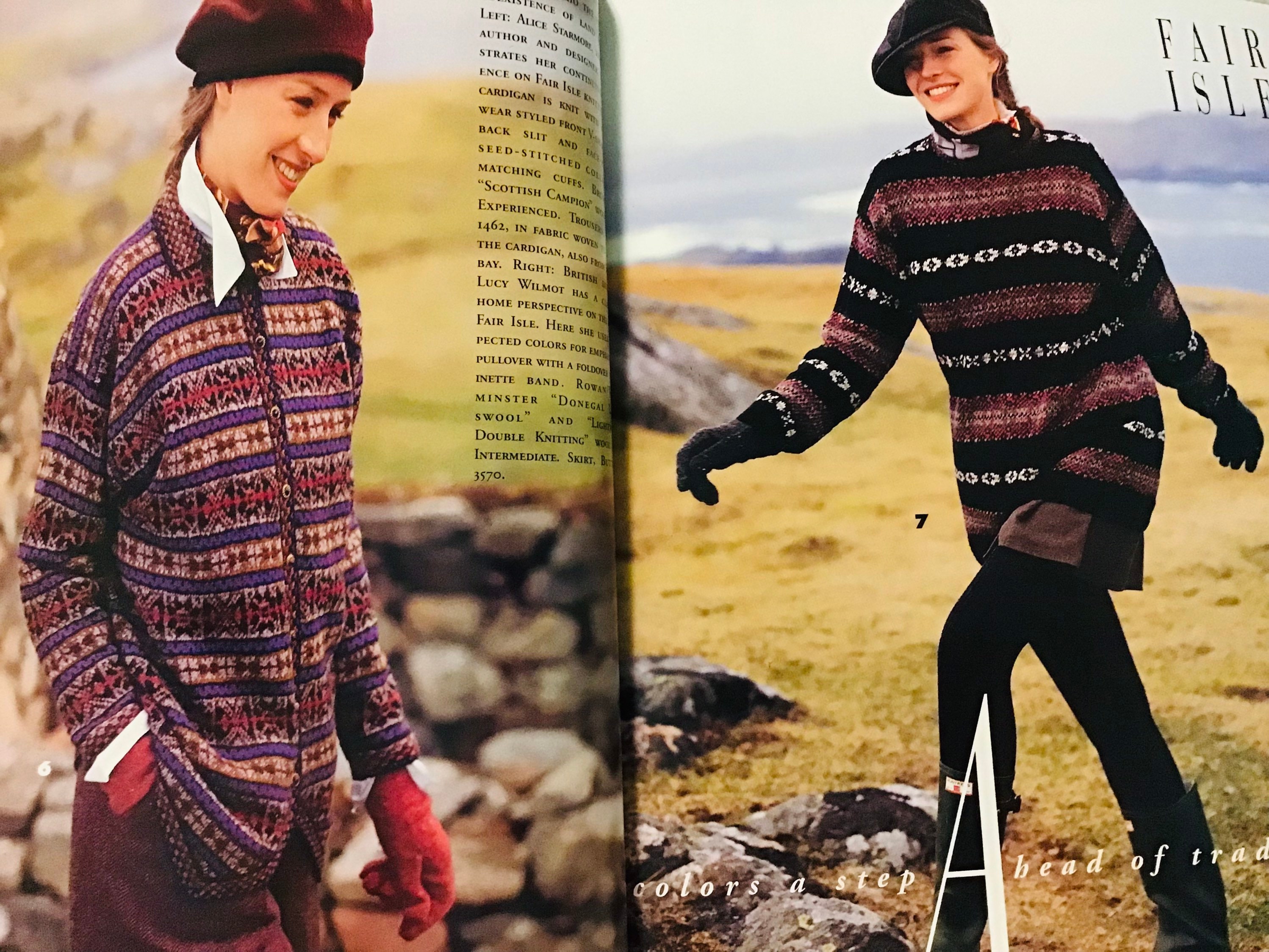 Vogue Knitting International Magazine Pattern Fall 1994