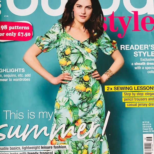 Magazine de patrons de couture Burda Juin 2021 Jupe habillée pour femme