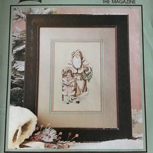 Leisure Arts Cross Stitch Pattern Magazine Christmas Stockings, Potpourri Ornaments, Nostalgic Goose Girl, St. nicks to Knit