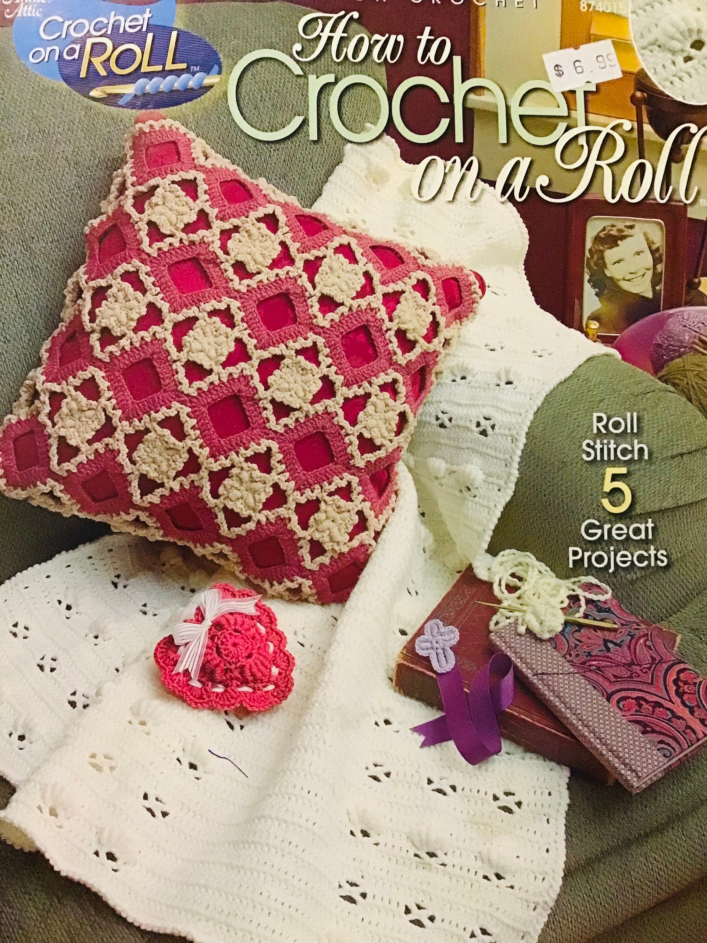 30 Annie’s Attic Crochet Patterns to Explore for Gifts, Decor, and Vintage Charm 7 Roll Stitch Crochet On A Roll