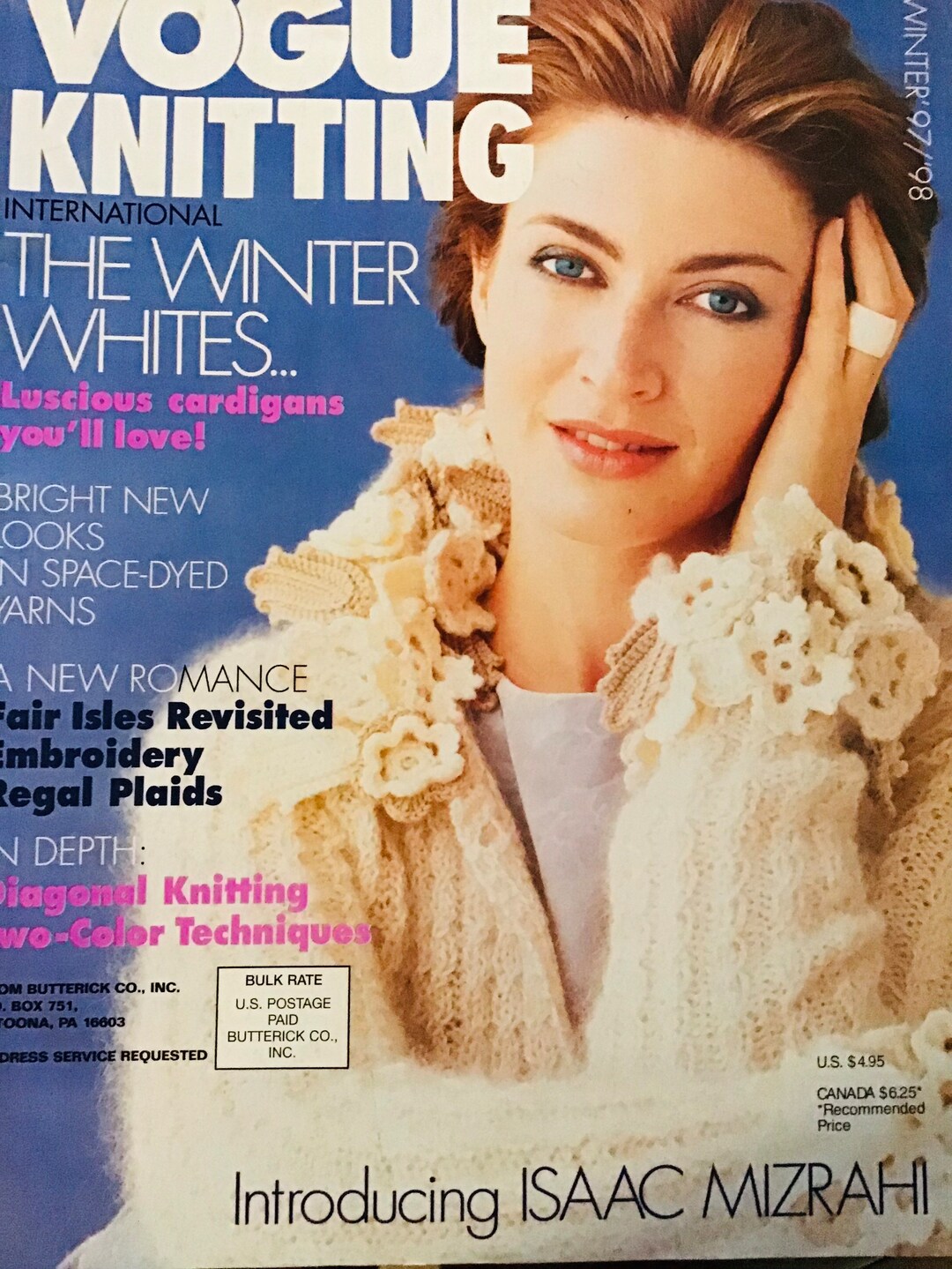 Vogue Knitting International Magazine Pattern Winter 1997/98 Etsy