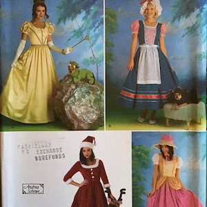 Sewing Pattern Simplicity 2827 Women’s & Dog Costume Princess Santa Helper Little Bo Peep  Size 14-20 Bust 36-42- Andrea Schewe - Uncut