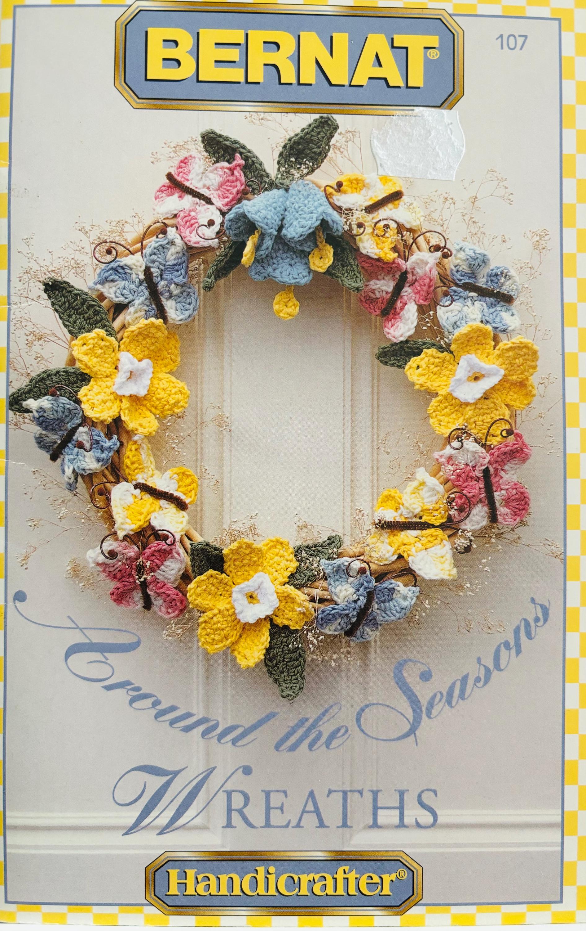 Bernat Crochet Pattern Around the Season Wreaths -8 Design - Christmas ...