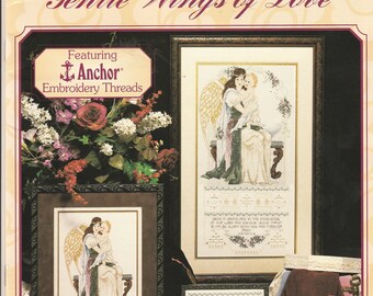 Cross Stitch Pattern Stoney Creek Collection -  Gentle Wings of Love - Book 180 - Angel - Lord - Religious Copyright 1997
