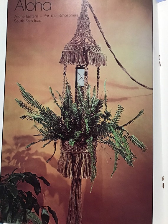 Macrame Book Pattern Wired for Macrame 10 Projects Basket Plant Hanger Wine  Rack Wallhanging Lantern 