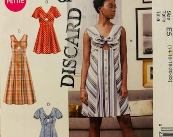 Sewing Pattern McCall’s 7949 Women’s Dress - Size 14-16-18-20-22 Bust 36-38-40-42-44” Uncut FF - Writing on Envelope