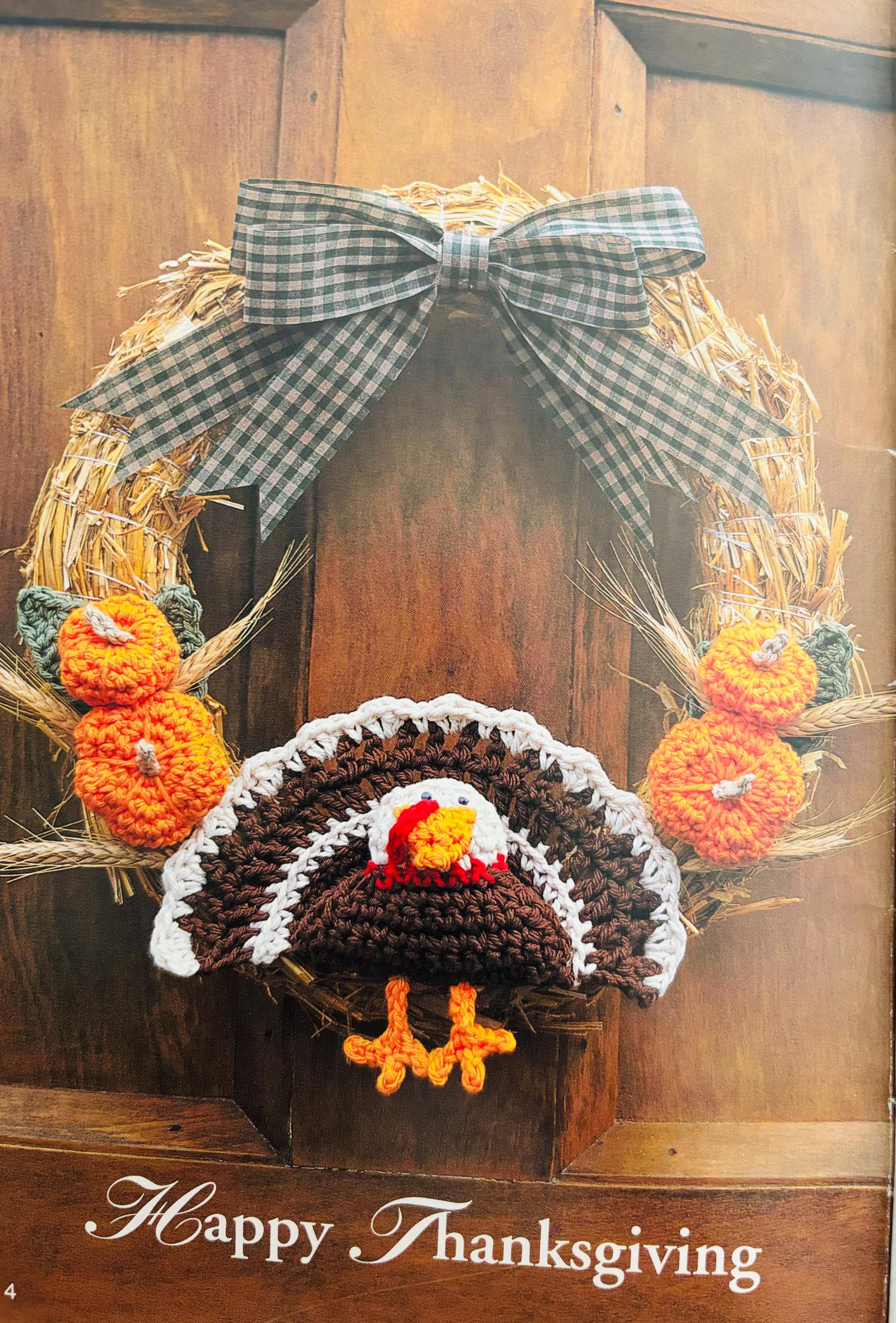 Bernat Crochet Pattern Around the Season Wreaths -8 Design - Christmas ...