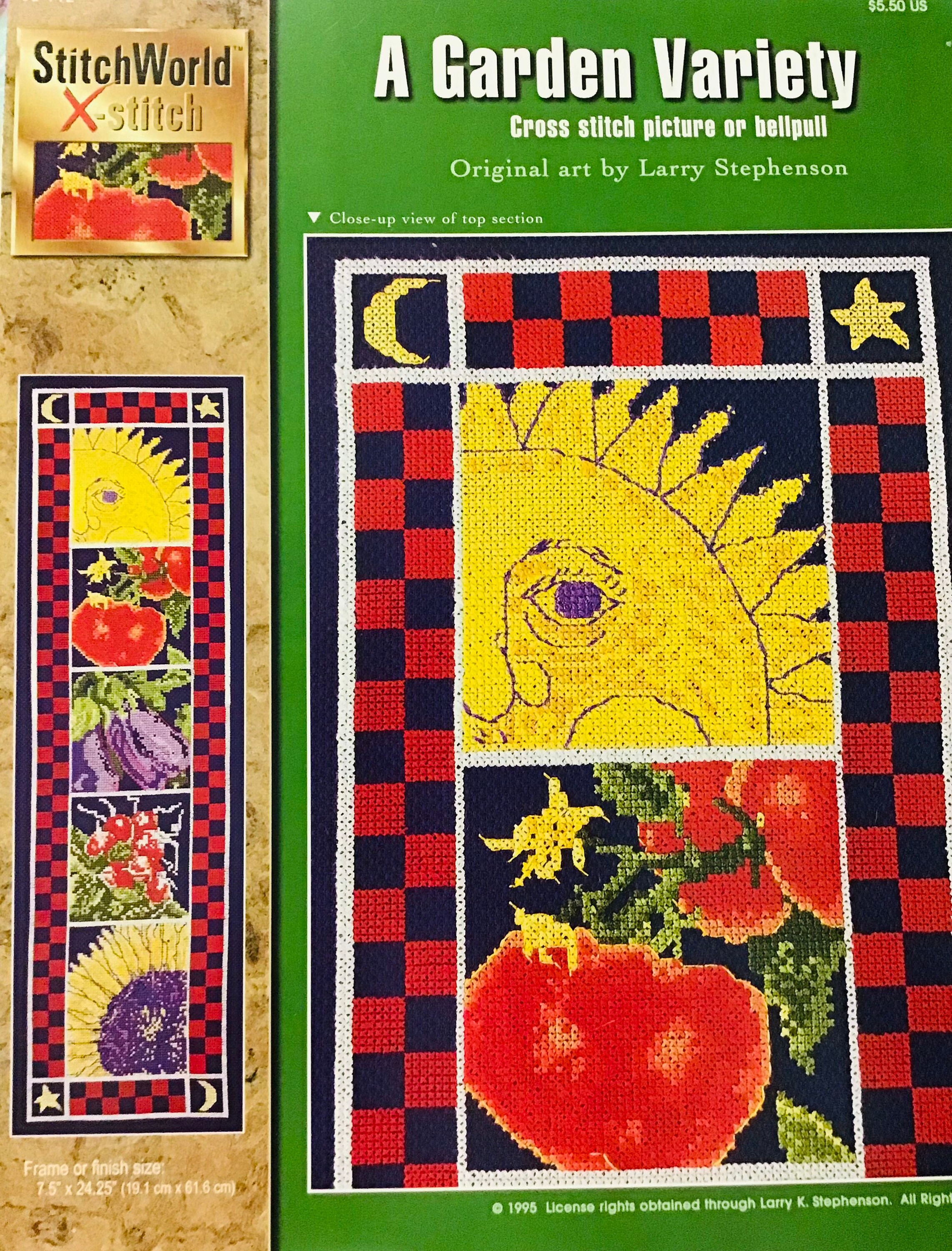 Stitch World X-stitch Cross Stitch Pattern Chart - A Garden