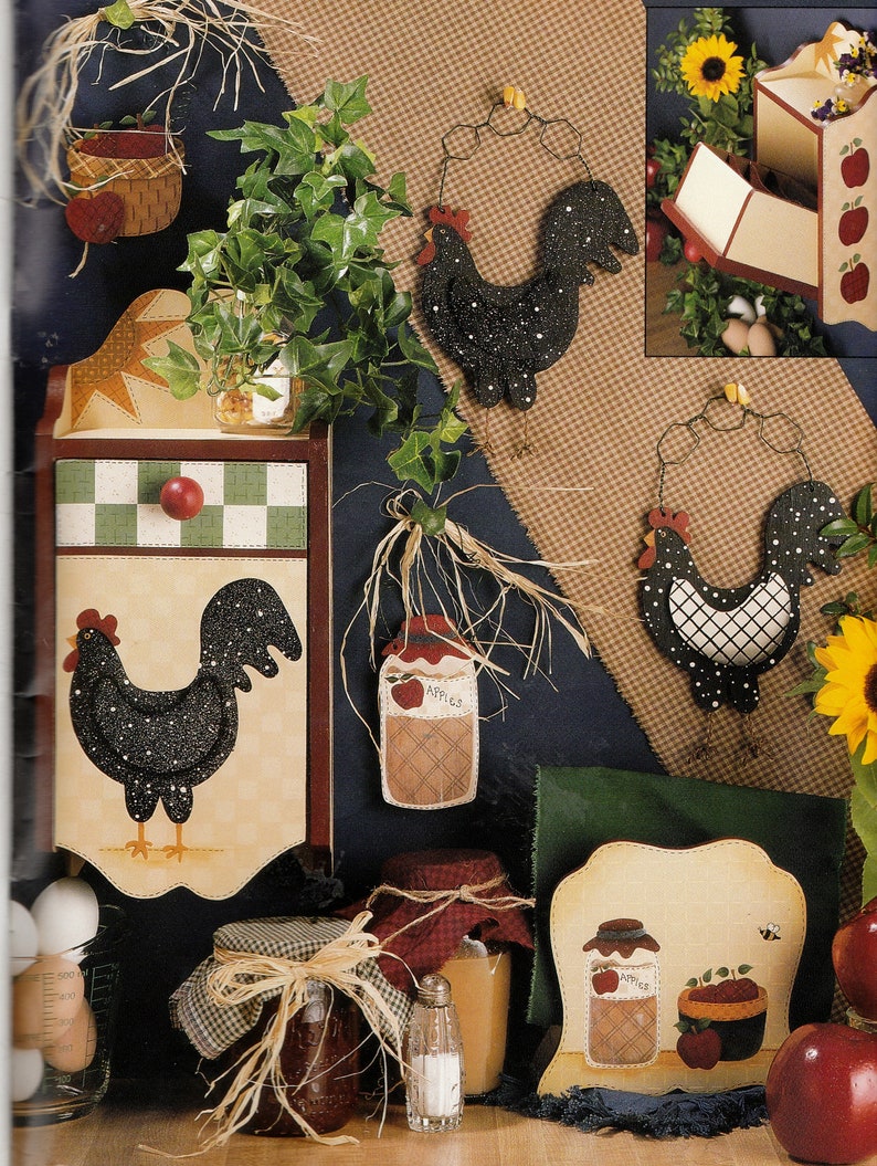 Tole Painting Book Pattern Country Pieces Primitive by Etsy