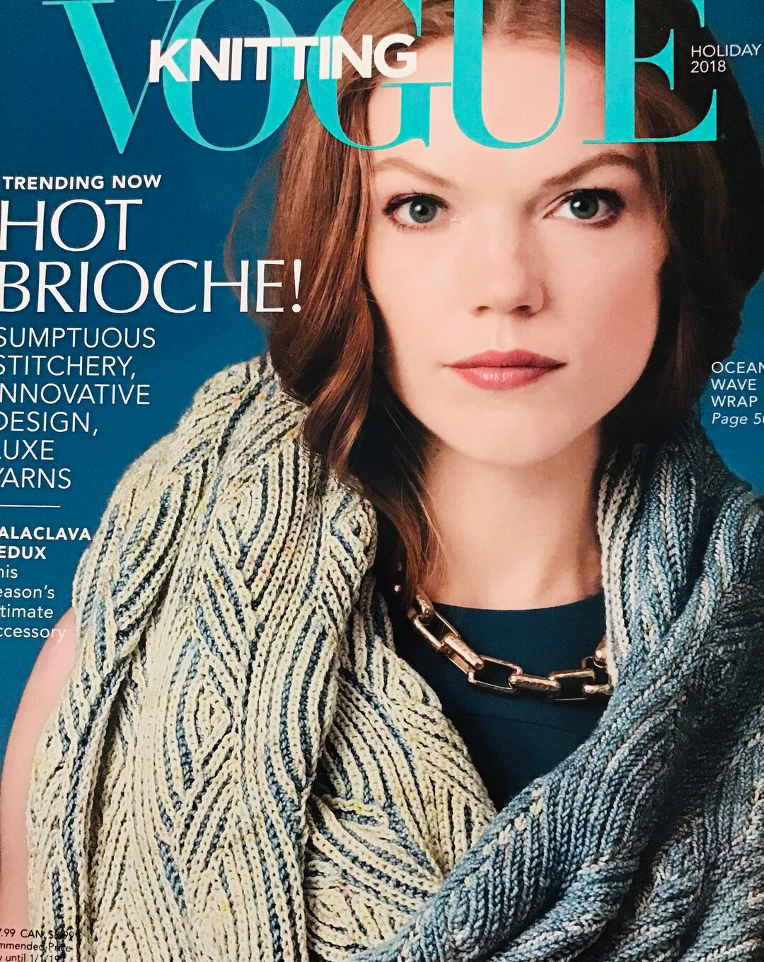 Vogue Knitting International Magazine Holiday 2018 Women's Cardigan