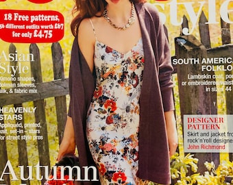 Burda Magazine September 2013 Sewing Pattern Women's Dress - English Instructions Only