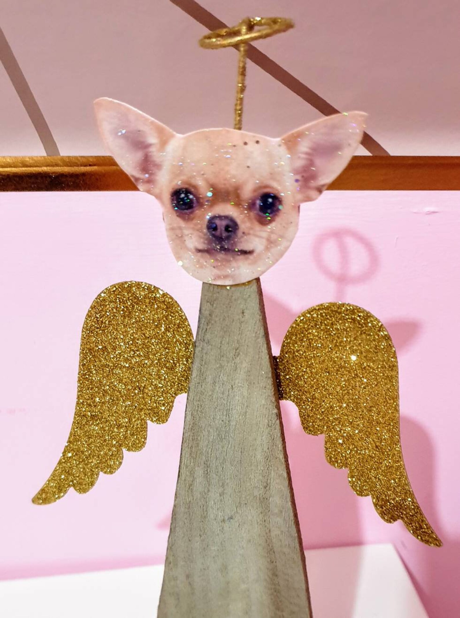 chihuahua angel figurine