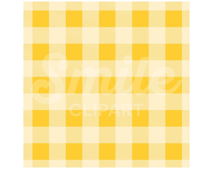 Yellow plaid buffalo check seamless pattern vector illustration - 00034