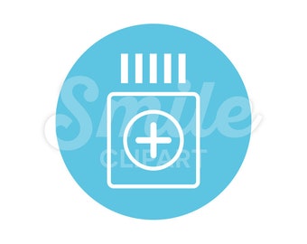 Pill jar round icon line art medicine prescription drugs box vector illustration - 00065