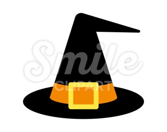 Witch hat black wizard Halloween costume vector illustration - 00102