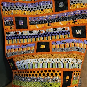 ハロウィーン子供用膝掛けキルト